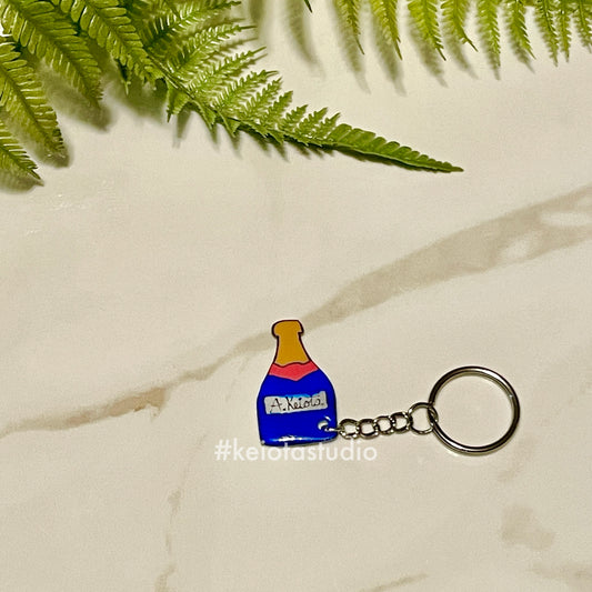 Wine Bottle Keychain