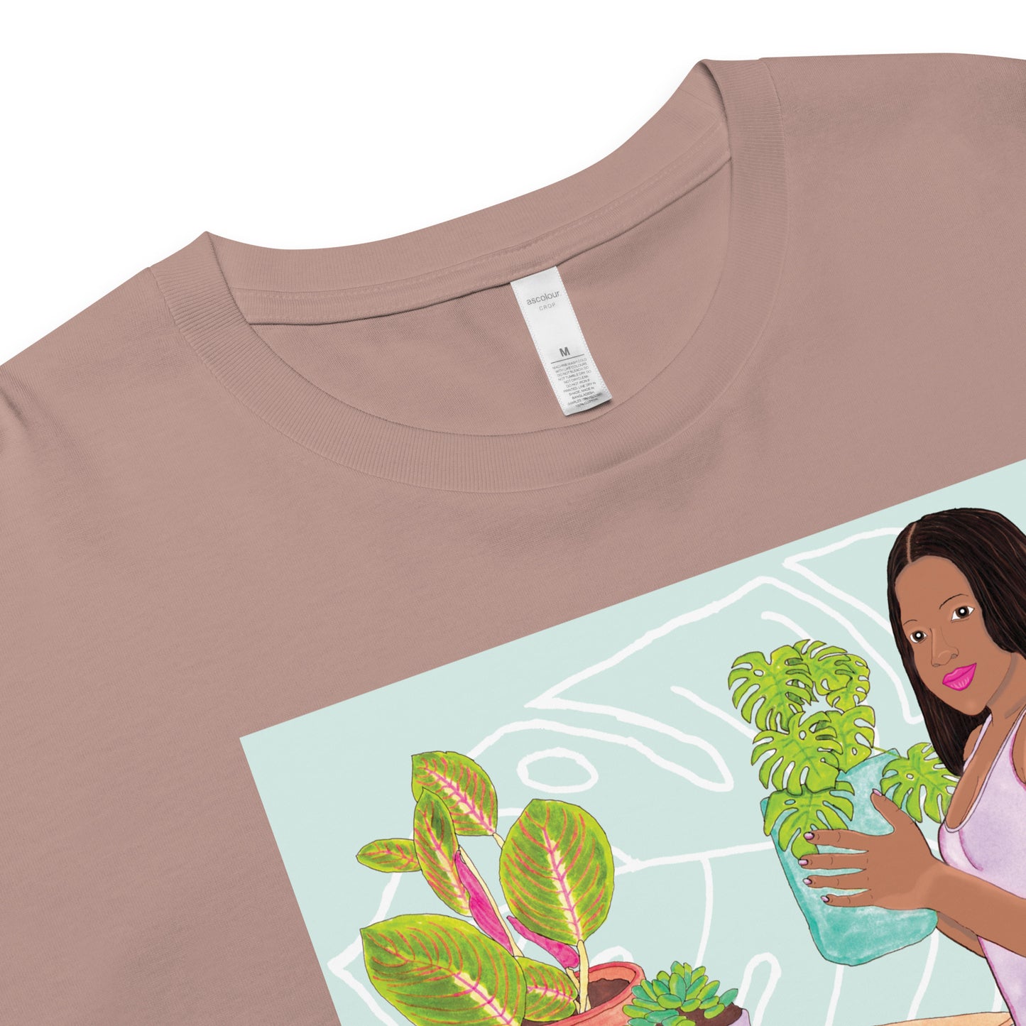 Plants on Table Crop Top